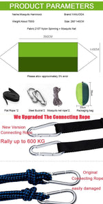 Ultralight Travel  Hammocks With Integrated Mosquito Net