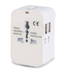 Multi-function world travel universal power outlet adapter