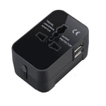 Multi-function world travel universal power outlet adapter